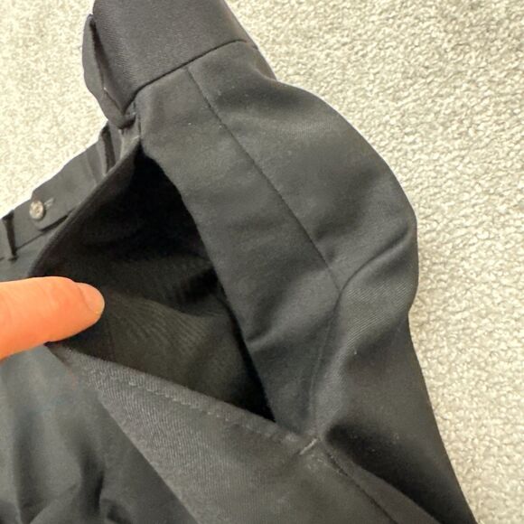 Lauren Ralph Lauren Wool Dress Pants Mens 38x30 Black Straight Leg Classic Work - Picture 5 of 14